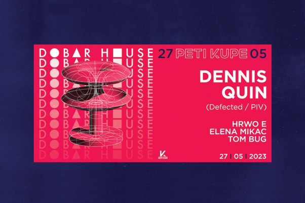 Dobar house za subotu najavljuje gostovanje nizozemskog DJ-a Dennis Quina u Klubu Peti Kupe